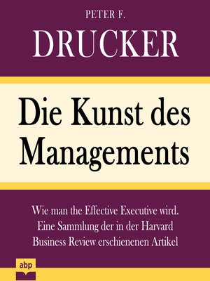 cover image of Kunst des Managements, Die